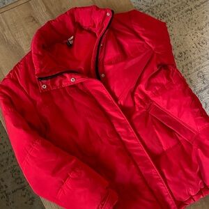 H&M Red Puffer Oversized Jacket